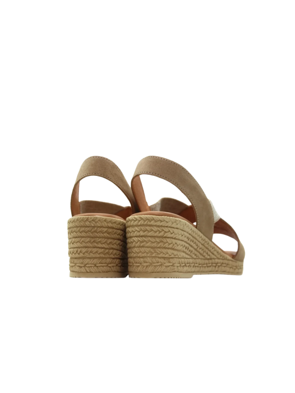 Sandalia Cuña Kaola 1120 Beige