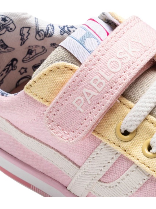 Zapatilla Lona Pablosky 984970 Rosa
