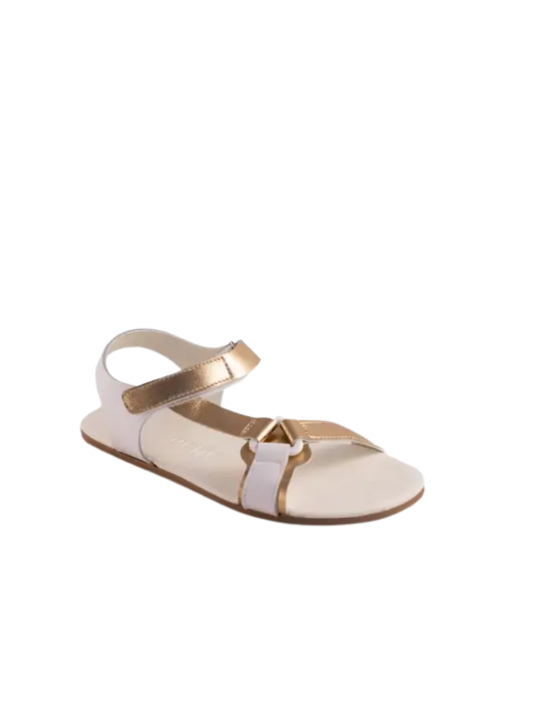 Sandalia Barefoot Coqueflex 1445 Blanco Oro