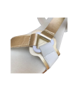 Sandalia Barefoot Coqueflex 1445 Blanco Oro
