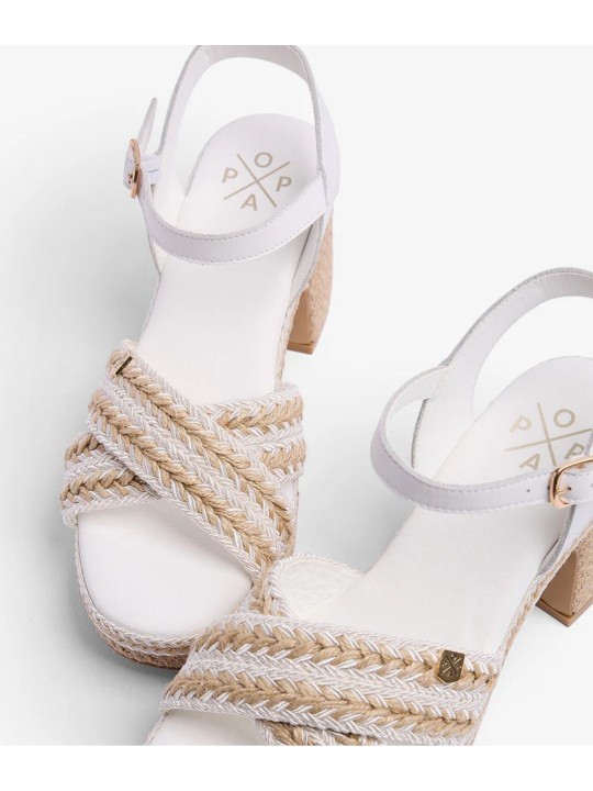 Sandalia Popa  Melia Yute Blanco