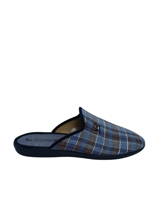 Zapatilla Casa Vulca-Bicha 4624 Cuadros Marino