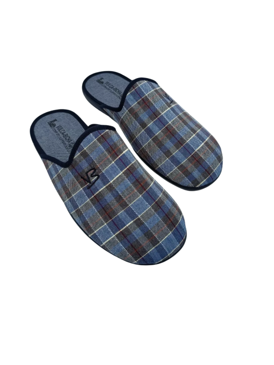 Zapatilla Casa Vulca-Bicha 4624 Cuadros Marino