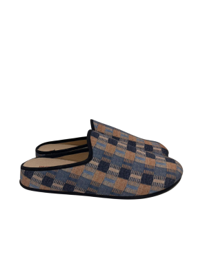 Zapatilla Casa Vulca-Bicha 810 Cuadros Marino