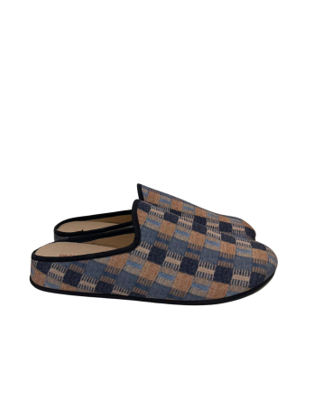Zapatilla Casa Vulca-Bicha 810 Cuadros Marino