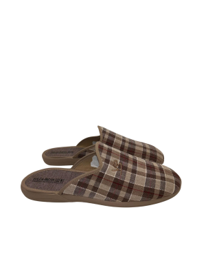Zapatilla Casa Vulca-Bicha 4624 Cuadros Marrón