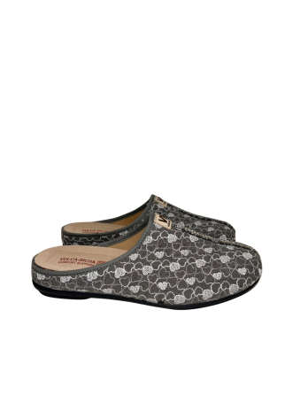 Zapatilla Casa Vulca Bicha 4391 Corazón Gris