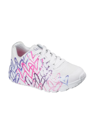 Deportivo Skechers Uno Lite Metallic Joy 314098L Blanco