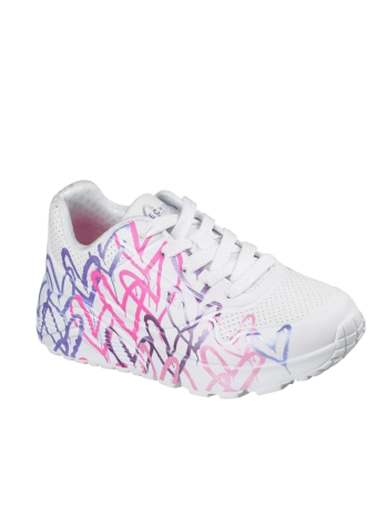 Deportivo Skechers Uno Lite Metallic Joy 314098L Blanco