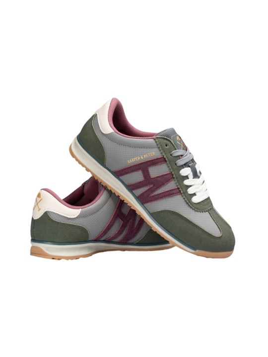 Sneaker Harper And Neyer Brighton Suede Crocket Green