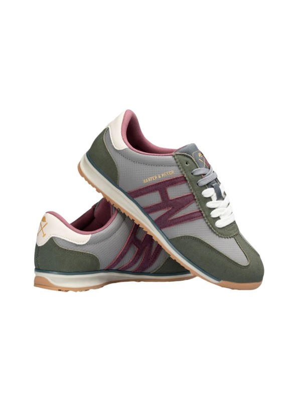 Sneaker Harper And Neyer Brighton Suede Crocket Green
