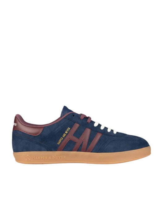 Sneaker Harper And Neyer Hamptons Suede Marino