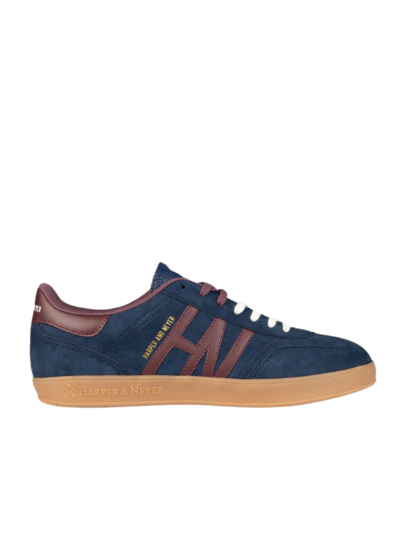 Sneaker Harper And Neyer Hamptons Suede Marino