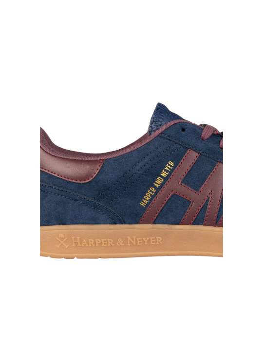 Sneaker Harper And Neyer Hamptons Suede Marino