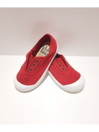 Zapatilla Lona Zapy L30489 Rojo Guinda