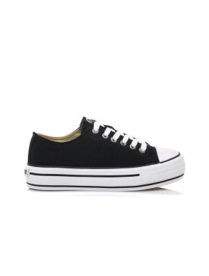 Zapatillas Lona Mustang 69423 Negras