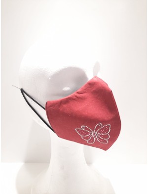 Mascarilla Mujer Ferchi Cristales 43098 Roja