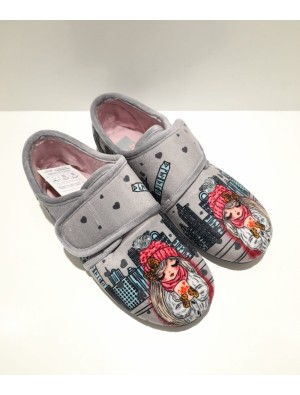 Zapatilla Casa Zapy Muñeca X90960 Gris