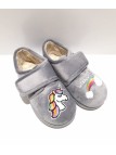 Zapatilla Casa Zapy Unicornio 13660 Gris