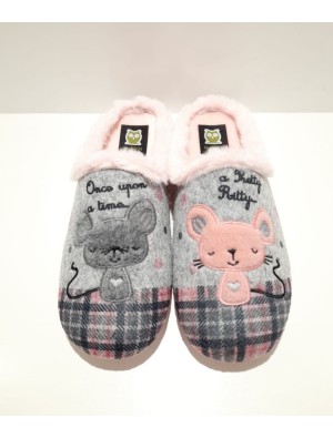 Zapatilla Marpen 440 Gris/Rosa