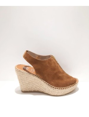 Alpargata cuña Juncal Aguirre 2003 Camel