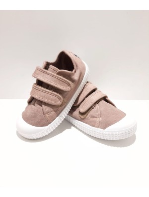 Zapatilla Lona Velcros Zapy N30317 Taupe