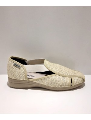 Sandalia Cerrada Rafia Muro 816 Hielo