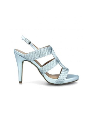 Sandalia Tacón Menbur 21672 Plata