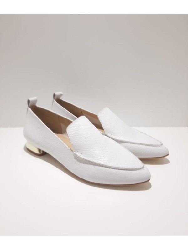 Mocasín Piel  D'chicas 6498 Blanco