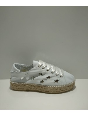 Zapatilla esparto Juncal Aguirre 2053 Blanca