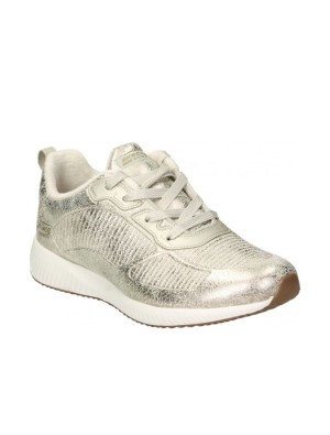 Deportivo Skechers Bobs 33155 Beige Metalizado