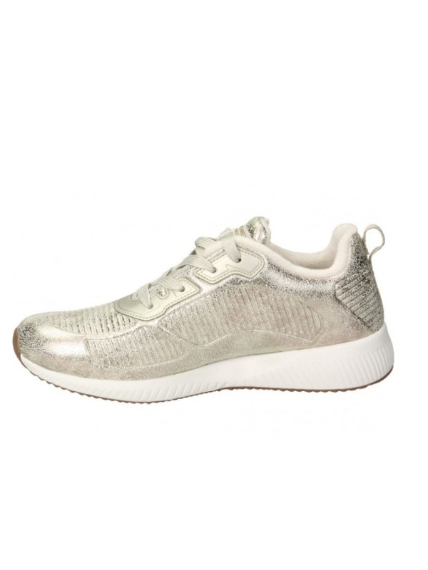 Deportivo Skechers Bobs 33155 Beige Metalizado