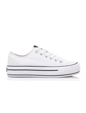 Zapatilla Lona Mustang 60173 Blanca