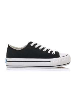 Zapatilla Lona Mustang 60173 Negra