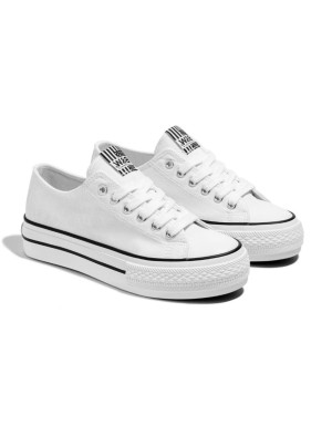 Zapatilla Lona BW 52715 Blanca